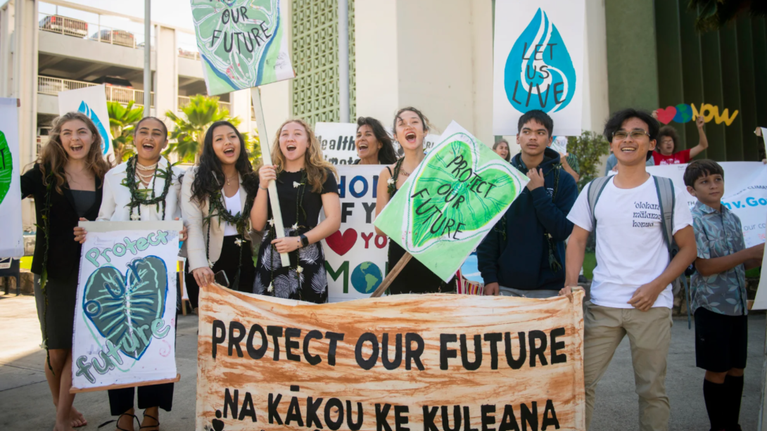 Jóvenes de hawai litigio climatico - Foto: EarthJustice